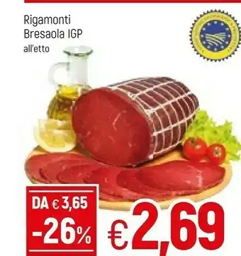 Famila Rigamonti Bresaola IGP offerta