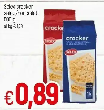 Famila Selex Cracker Salati 500 G(ml) offerta