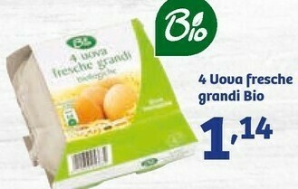In'S Mercato 4 Uoua Fresche Grandi Bio offerta