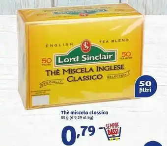 In'S Mercato Lord Sinclair - Thè Miscela Inglese Classico 85 G(ml) offerta