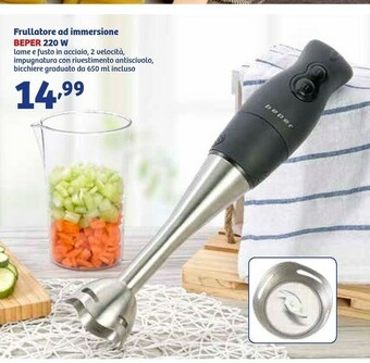 In'S Mercato Beper Frullatore Ad Immersione 220 W offerta