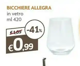 Famila Superstore Bicchieri offerta