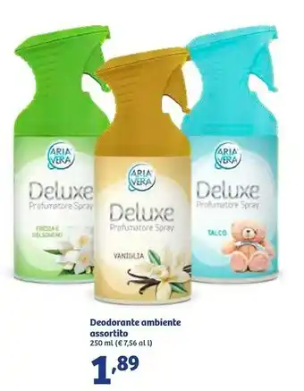 In'S Mercato Aria Vera Deluxe Deodorante Ambiente Vaniglia 250ml offerta