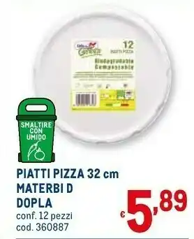 Metro Dopla Piatti Pizza Materbi D offerta
