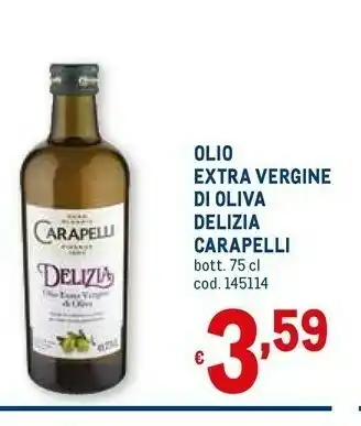 Metro Carapelli Olio Extra Vergine Di Oliva offerta