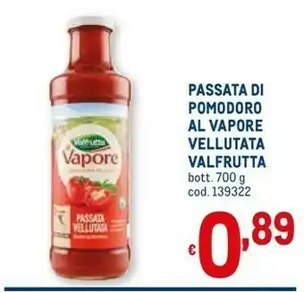 Metro Valfrutta Bio Passata Di Pomodoro 700 G(ml) offerta
