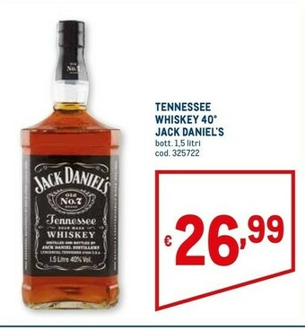 Metro Jack Daniels Jack Daniel's - Tennessee Whiskey offerta