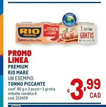 Metro Rio Mare Tonno All'Olio Di Oliva 80 G(ml) offerta