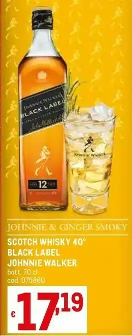 Johnnie Walker Scotch Whisky Black Label