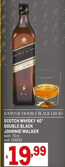 Metro Johnnie Walker Scotch Whisky Double Black offerta