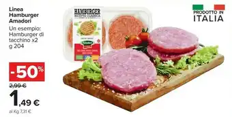 Carrefour Market Amadori Hamburger offerta