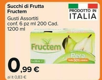 Carrefour Market Fructem Succhi di frutta offerta