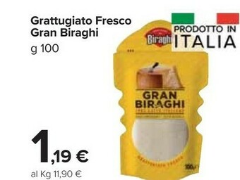 Carrefour Market Biraghi Formaggio Grattugiato offerta