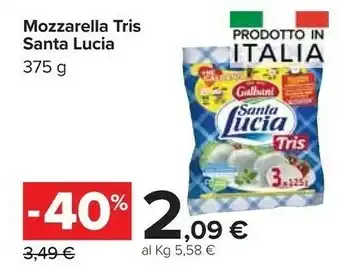 Carrefour Market Santa lucia Mozzarella offerta
