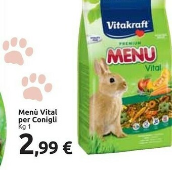 Carrefour Market Vitakraft Menù Vital Per Conigli offerta