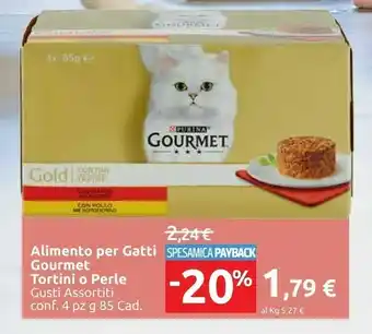 Carrefour Market Purina Alimento Per Gatti Gourmet Tortini offerta
