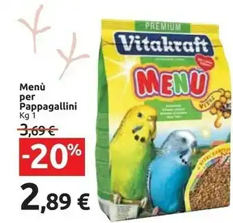 Carrefour Market Vitakraft Menù Per Pappagallini offerta