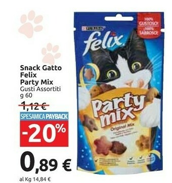 Carrefour Market Felix Party Mix Ocean Mix 60 G offerta