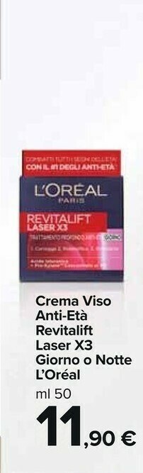 Carrefour Market L'Oreal Crema viso offerta