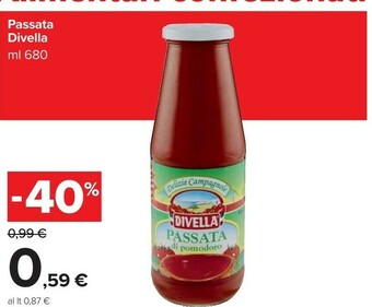 Carrefour Market Divella Passata di pomodoro offerta