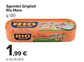 Carrefour Market Rio Mare Filetti di sgombro offerta