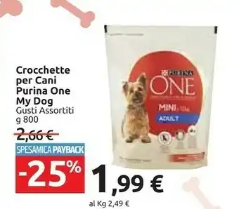 Carrefour Purina One Crocchette Per Cani offerta