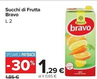 Carrefour Bravo Succhi di frutta offerta