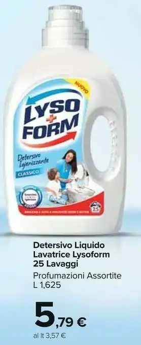 Carrefour Lysoform Detersivo lavatrice offerta