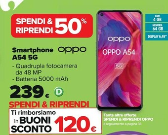 Carrefour Oppo Smartphone android offerta