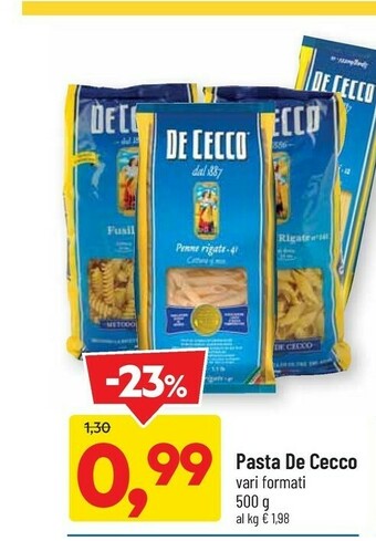 DPiù De Cecco Penne Rigate N°41 500 G(ml) offerta