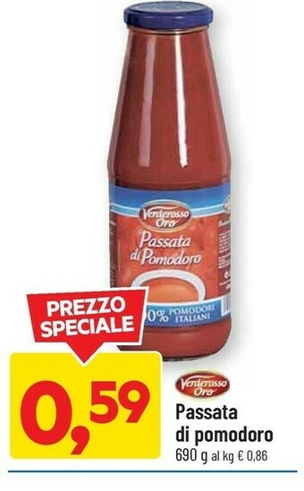 DPiù Verderosso oro Passata Di Pomodoro offerta