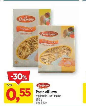 Del grano Pasta All'Uovo Fettuccine