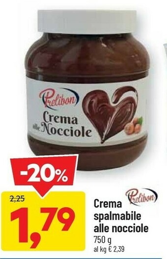 DPiù Crema Spalmabile Alle Nocciole offerta
