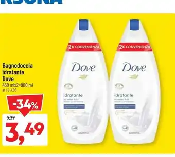 DPiù Dove Bagnodoccia Idratante offerta