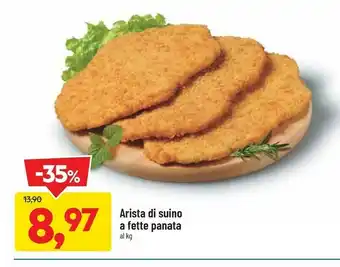 DPiù Arista Di Suino A Fette Panata offerta