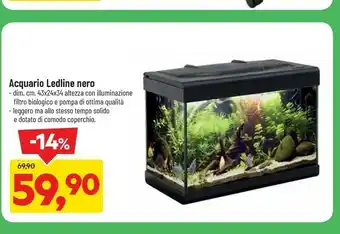 DPiù Acquario Ledline Nero offerta