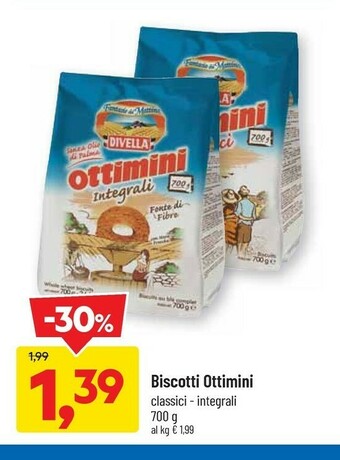 DPiù Divella Divella - Ottimini Biscotti Classici 700 g(ml) offerta