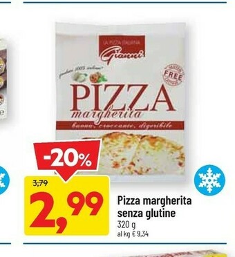 DPiù Pizza Margherita Senza Glutine offerta