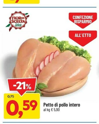 DPiù Petto Di Pollo Intero offerta