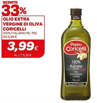 Ekom Pietro coricelli Olio extravergine di oliva offerta