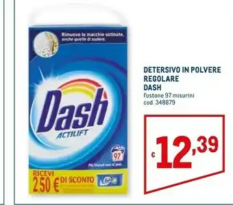 Metro Dash Detersivo In Polvere Regolare offerta