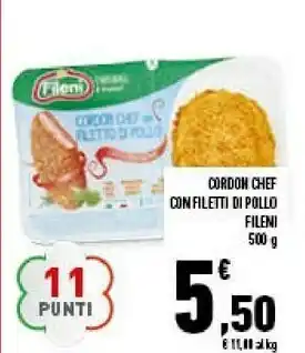 Conad Superstore Fileni Cordon Chef Con Petto Di Pollo 500 G(ml) offerta
