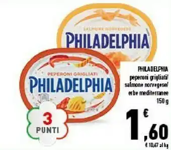 Conad Superstore Mondelez Philadelphia Erbe Mediterranee 150 G(ml) offerta