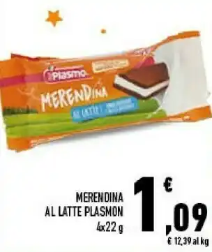 Conad Superstore Plasmon Merendina Al Latte offerta