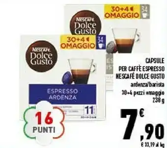 Conad Superstore Nescafé Capsule Per Caffe Espresso Dolce Gusto Ardenza/ Barista offerta