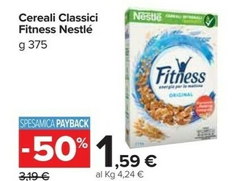 Carrefour Market Nestlè Fitness Cereali 375 G(ml) offerta