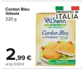 Carrefour Market Valsoia Cordon bleu offerta