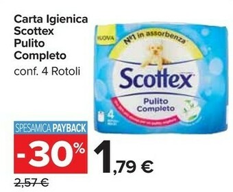 Scottex Carta Igienica Pulito Completo
