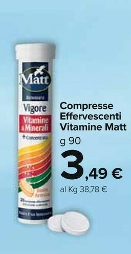 Matt Compresse Effervescenti Vitamine