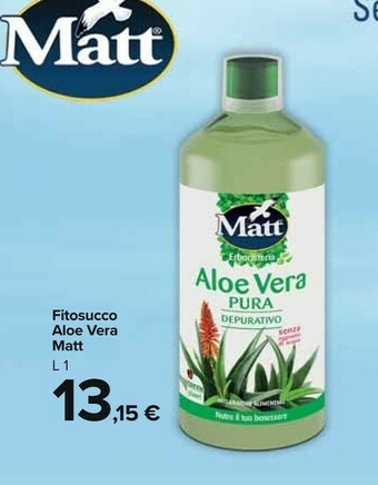Carrefour Market Matt Fitosucco Aloe Vera Depurativo offerta